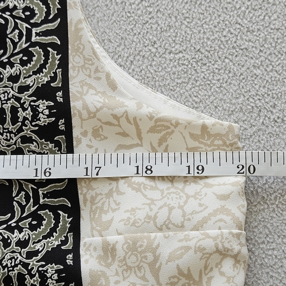 Vince Camuto Elegant Black and Cream Midi Dress - Picture 7 of 9